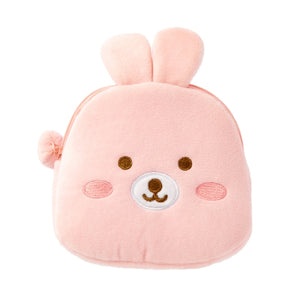 Animal Face Pouch Pink Bunny