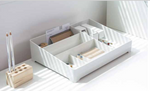 EL DESK ORGANIZER BLANCO