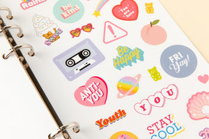 Carpeta con soperadores y Stickers Good Things!